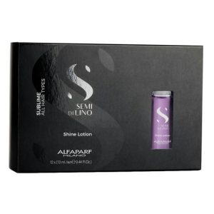 ALFAPARF MILANO, Лосьон для всех типов волос придающий блеск Semi Di Lino Sublime, 12*13 мл
