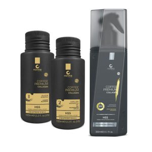 HONMA TOKYO, Набор Coffee Premium Collagen (1 Шаг + 2 Шаг + 3 Шаг), 100/100/300 мл