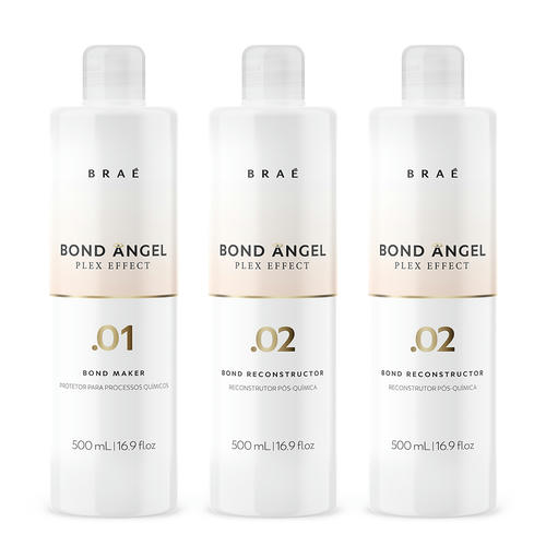 BRAÉ, Комплект салона Bond Angel Plex, 3x500 мл (75 процедур) (BRAE)