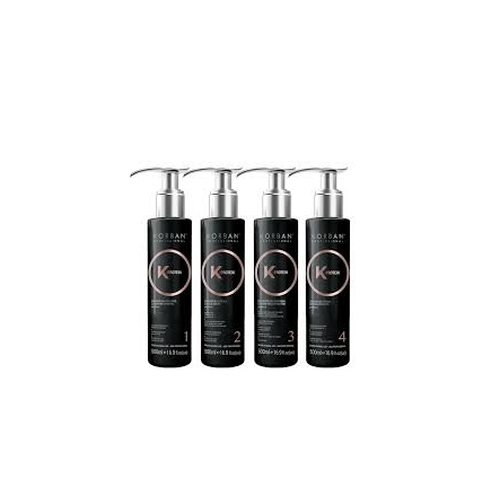 KORBAN, Набор для послойной реконструкции и увлажнения волос K-Protein, 4*250 мл