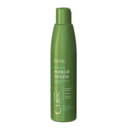 ESTEL, Бальзам "Живой объём" для сухих, повреждённых волос Curex Volume, 250 мл