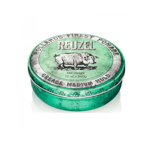 REUZEL, Зеленая помада средней фиксации Grease Medium Hold Green Pomade Hog, 340 г