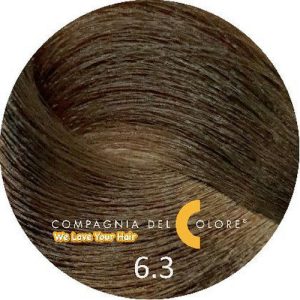 COMPAGNIA DEL COLORE, Стойкая низкоаммиачная краска для волос 6.3, 100 мл