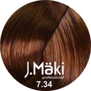 J.MAKI, Стойкий краситель для волос Hair Color 7/34, 60 мл