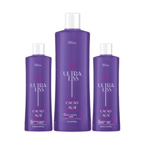 BB ONE, Набор для кератинового выпрямления Ultra Liss Cacao & Acai, 500 мл. + 1000 мл. + 500 мл