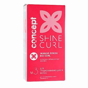 CONCEPT, Биозавивка Живой локон №3 Shine Curl, 2*100 мл