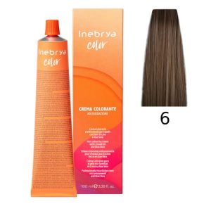 INEBRYA, Крем-краска для волос Color Professional 6, 100 мл
