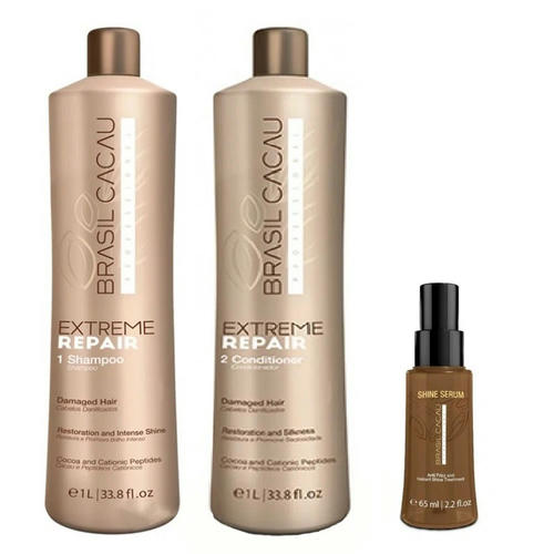 CADIVEU, Набор средств для салонного ухода Extreme Repair, 1000/1000/65 мл