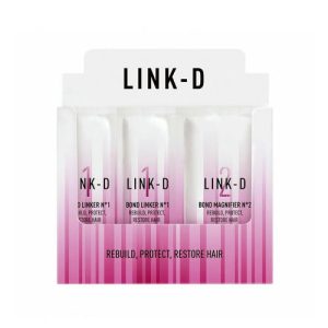 LINK-D, Набор для защиты и восстановления волос Саше (№ 1 - 2 шт и № 2 - 1 шт), 5/5/15 мл