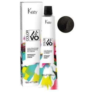 KEZY, Перманентная крем-краска для волос c коллагеном и Абиссинским маслом Colore Vivo 5.00p, 100 мл