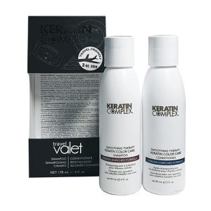 KERATIN COMPLEX, Дорожный набор "Гладкость окрашенных волос", 89 мл + 89 мл