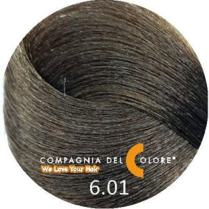 COMPAGNIA DEL COLORE, Стойкая низкоаммиачная краска для волос 6.01, 100 мл