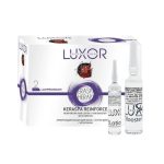 LUXOR, Армирующий лосьон для волос + бустер с кератином для волос Фаза 2 Keraspa Therapy, 5 х 15 мл. + 5 х 5 мл