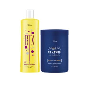 BB ONE, Набор ботокс для волос MACADAMIA HYDRATION ВТХ (шаг 1 BTX Special Hair Shampoo + шаг 2), 2x1000 мл