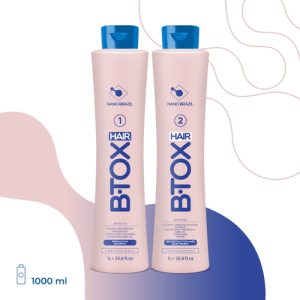 NANO BRAZIL, Набор для волос HAIR BTOX Blue (шаг 1 + шаг 2), 2х1000 мл