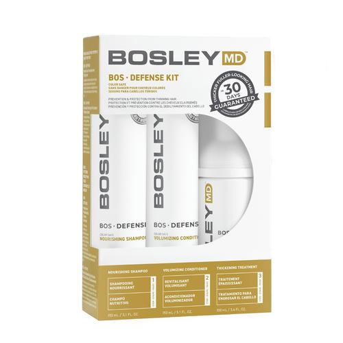 BOSLEY MD, Система для предотвращения истончения и выпадения волос Bos Defense Color Safe Starter Pack
