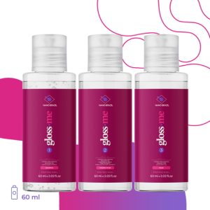 NANO BRAZIL, Набор для волос GLOSS ME (шаг 1 + шаг 2 + шаг 3), 3х60 мл