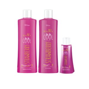BB ONE, Набор для волос BioPlastiсa Cool Strawberry, 500 мл. + 1000 мл. + 120 мл