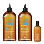 SIM SENSITIVE, Набор "Тоник Т + Кондиционер Н" для роста и питания волос SYSTEM 4, 2 x 500 мл + 75 мл