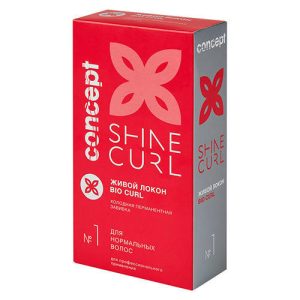 CONCEPT, Биозавивка Живой локон №1 Shine Curl, 2*100 мл