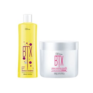 BB ONE, Набор ботокс для волос BTX CONCENTRATE Cream (шаг 1 + шаг 2), 2x500 мл