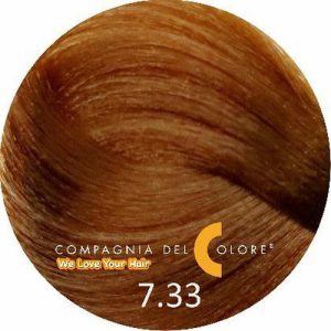 COMPAGNIA DEL COLORE, Стойкая низкоаммиачная краска для волос 7.33, 100 мл