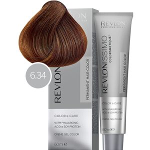 REVLON, Крем-краска для волос Revlonissimo Colorsmetique 6.34, 60 мл