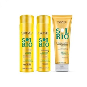 CADIVEU, Набор для домашнего использования Kit Home Care Sol Do Rio, 3*250 мл