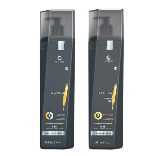HONMA TOKYO, Набор Plast Hair Precious Blend (1 Шаг + 2 Шаг), 1000 мл + 1000 мл