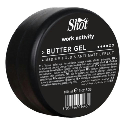 SHOT, Моделирующий гель для укладки волос средней фиксации Work Activity, 100 мл