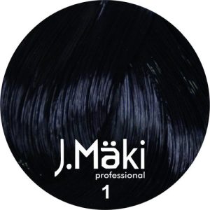 J.MAKI, Стойкий краситель для волос Hair Color 1/0, 60 мл