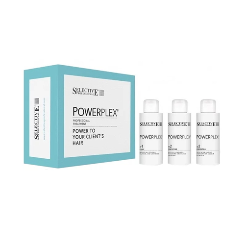 SELECTIVE, Набор для укрепления волос (двухшаговая процедура) PowerPlex, 3x100 мл