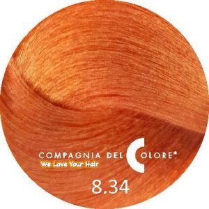 COMPAGNIA DEL COLORE, Стойкая низкоаммиачная краска для волос 8.34, 100 мл