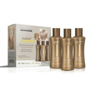 CADIVEU, Набор средств для проведения процедуры эко-выпрямления волос Brasil Cacau, 3*110 мл