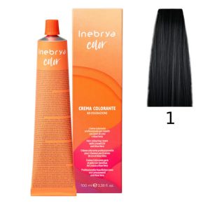 INEBRYA, Крем-краска для волос Color Professional 1, 100 мл