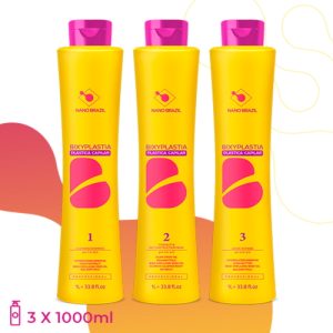 NANO BRAZIL, Набор для волос BIXYPLASTIA (шаг 1 + шаг 2 + шаг 3), 3х1000 мл