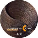 COMPAGNIA DEL COLORE, Стойкая низкоаммиачная краска для волос 6.8, 100 мл