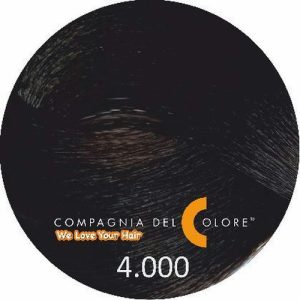 COMPAGNIA DEL COLORE, Стойкая низкоаммиачная краска для волос 4/000, 100 мл
