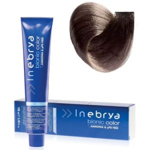 INEBRYA, Крем-краска для волос безаммиачная Bionic Color 7/1, 100 мл