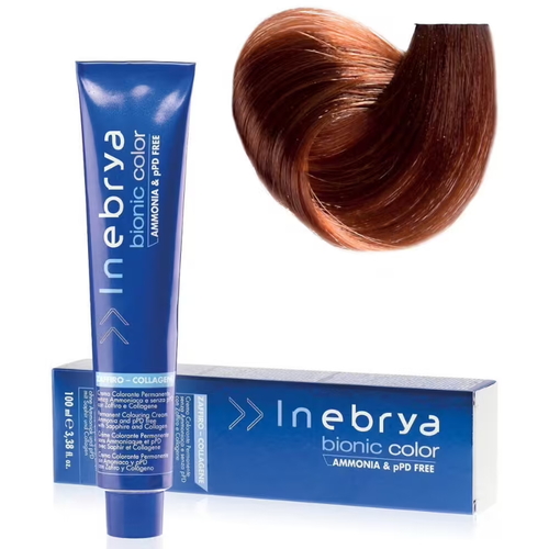 INEBRYA, Крем-краска для волос безаммиачная Bionic Color 6/4, 100 мл