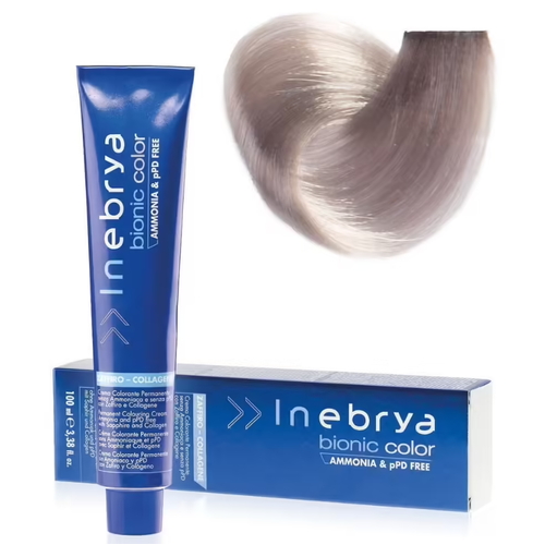 INEBRYA, Крем-краска для волос безаммиачная Bionic Color Silver, 100 мл