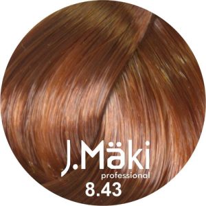 J.MAKI, Стойкий краситель для волос Hair Color 8/43, 60 мл