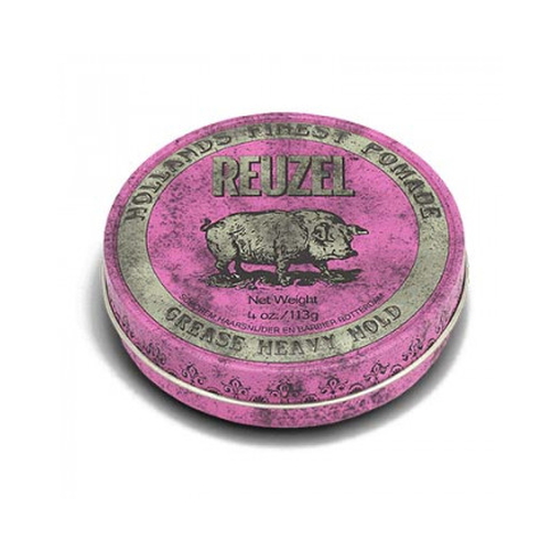 REUZEL, Розовая помада сильной фиксации Grease Heavy Hold Pink Pomade Pig, 113 г