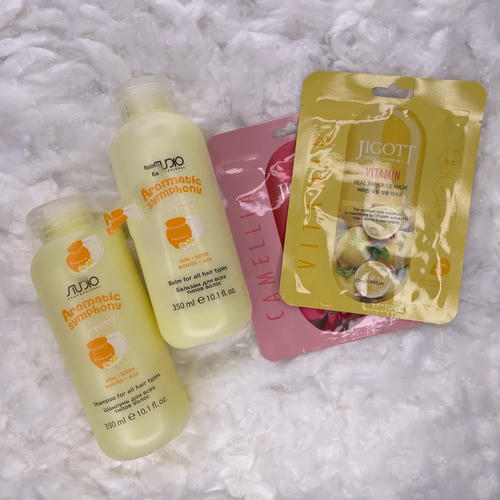 KAPOUS, Набор шампунь и бальзам для всех типов волос "Молоко и мед", Aromatic Symphony, 350 мл