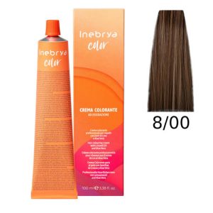 INEBRYA, Крем-краска для волос Color Professional 8/00, 100 мл