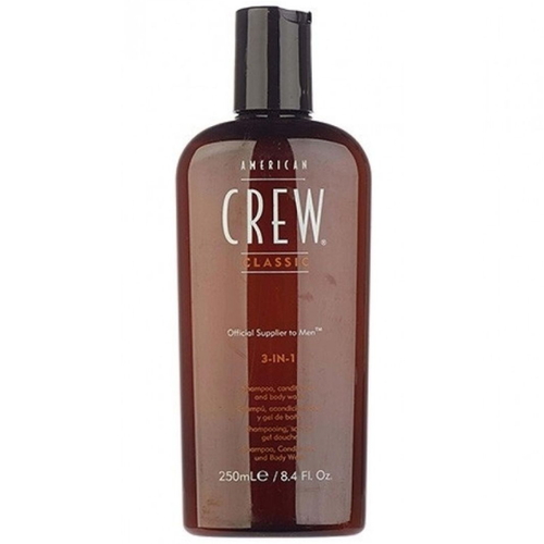 AMERICAN CREW, Шампунь, кондиционер и гель для душа 3 в 1 Classic, 250 мл