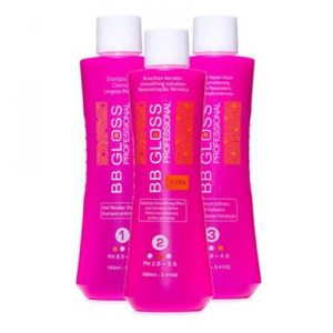 BB GLOSS, Кератин для волос комплект Ultra, 100/100/100 мл