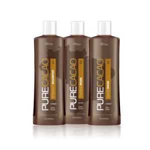 BB ONE, Набор для кератинового выпрямления Pure Cacao, 3x1000 мл