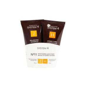 SIM SENSITIVE, Программа №11 для стимуляции роста волос мини SYSTEM 4 (Шампунь №2 + Кондиционер H), 75 мл + 75 мл