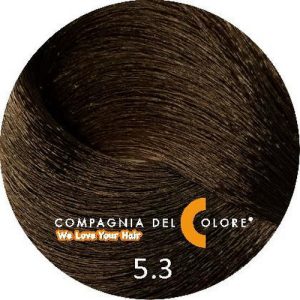 COMPAGNIA DEL COLORE, Стойкая низкоаммиачная краска для волос 5.3, 100 мл